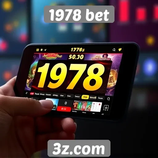 Interface do usuário do site 1978 bet em dispositivos móveis